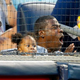 Actor and comedian Tracy Morgan (right) and Meghan Wollover cheer as the New York Yankees play the Boston Red Sox at Yankee Stadium Aug. 4, 2015, in New York.
Jim McIsaac/Getty Images